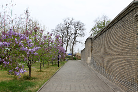 LETING COUNTY - APRIL 16: Li dazhao's former residence scenery, on April 16, 2014, Leting county, hebei province, China.  のeditorial素材