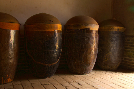 ceramic cylinders indoorの写真素材