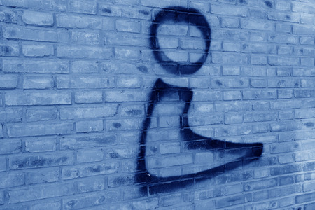graffiti on the wall, closeup of photoの写真素材
