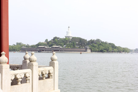 BEIJING - MAY 23: traditional architecture landscape in the Beihai Parkï¼on may 23, 2014, Beijing, China のeditorial素材
