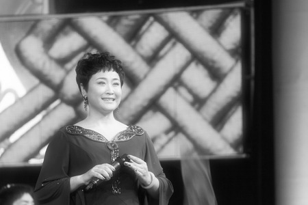 Beijing - November 25: The famous Beijing Opera performing artists Guanbo on the stage of China central television, on november 25, 2013, beijing, china.
のeditorial素材