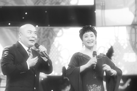 Beijing - November 25: The famous Peking Opera artist YangChi and GuanBo on the stage of China central television, on november 25, 2013, beijing, china.
のeditorial素材