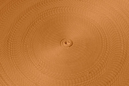 red nylon tape rolls in a shop, closeup of photo