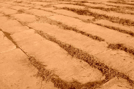 traditional style of stone ground, ZunHua, hebei province, China.の写真素材
