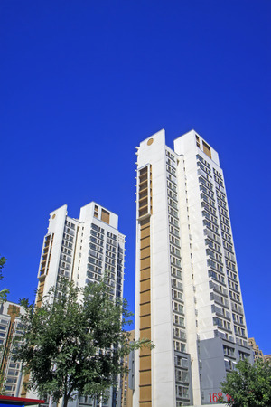 LUANNAN COUNTY - SEPTEMBER 3: Urban construction scenery on september 3, 2014, Luannan County, Hebei Province, Chinaのeditorial素材