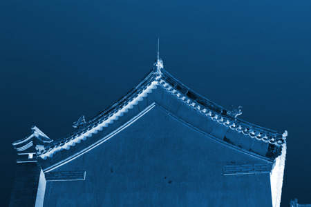 Traditional Chinese architecture, in the Eastern Tombs of the Qing Dynasty, chinaのeditorial素材