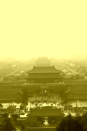 BEIJING - DECEMBER 22: The Shenwu Door of the Forbidden City on december 22, 2013, beijing, china.のeditorial素材