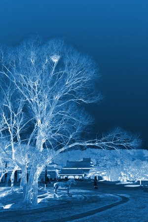 Eastern Tombs of the Qing Dynasty Scenic landscape, ZunHua, hebei province, China.のeditorial素材