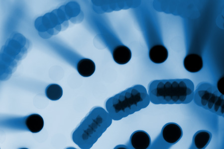 stage lighting effect in the darkの写真素材