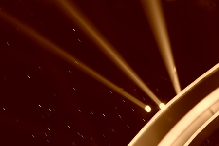 stage lighting effect in the darkの写真素材