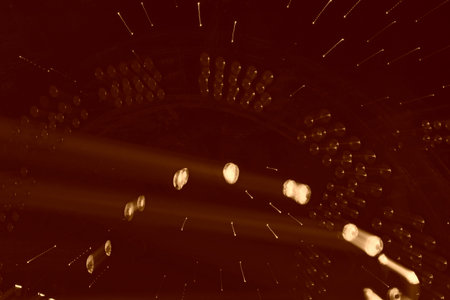 stage lighting effect in the dark