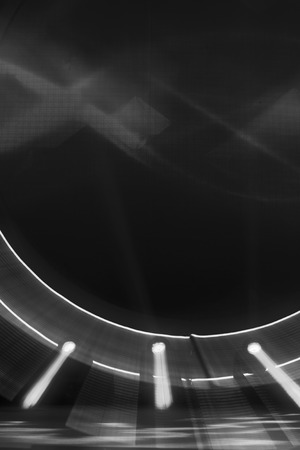 stage lighting effect in the darkの写真素材