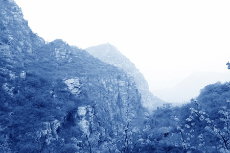 mountain natural landscape in chinaの写真素材