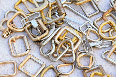 metal chain on the booth, closeup of photo