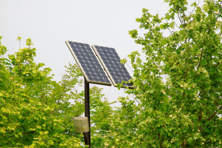 solar panel, closeup of photo