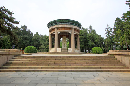 Shijiazhuang - April 28: martyr monument in north China military martyrs cemetery, on April 28, 2015, shijiazhuang city, hebei province, Chinaのeditorial素材
