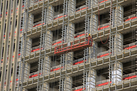 Unfinished buildings, closeup of photoのeditorial素材