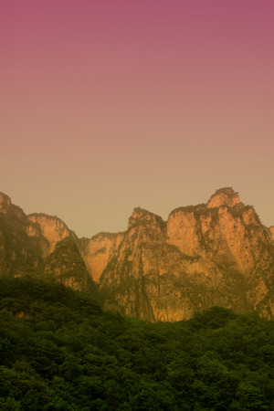 yuntai mountain natural scenery, jiaozuo city, henan province, China.の写真素材