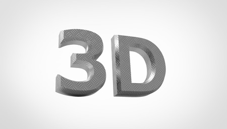 3D font in white background, computer generated imagesの写真素材