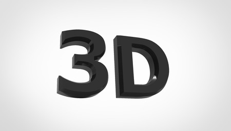 3D font in white background, computer generated imagesの写真素材