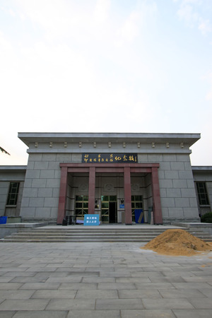 Shijiazhuang city - April 27: Norman Bethune, India, China medical team memorial in the north China military martyrs cemetery, on April 27, 2015, shijiazhuang city, hebei province, Chinaのeditorial素材