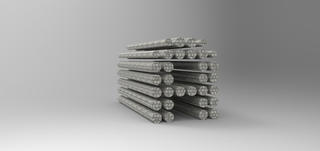 3D font in gray background, computer generated imagesの写真素材