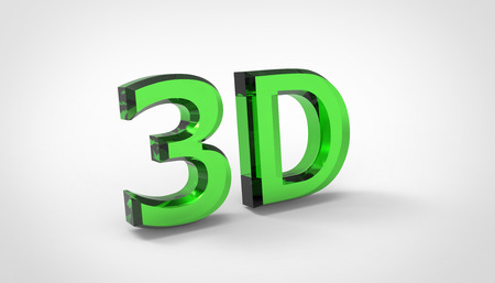 3D font in white background, computer generated imagesの写真素材