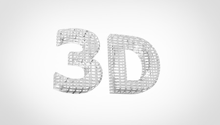 3D font in white background, computer generated imagesの写真素材