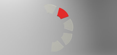 3D rendering in gray background, computer generated images