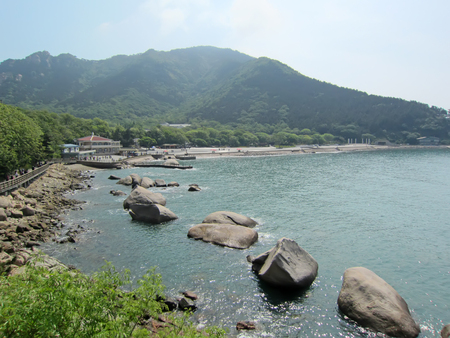 Shandong Qingdao laoshan mountain sceneryのeditorial素材