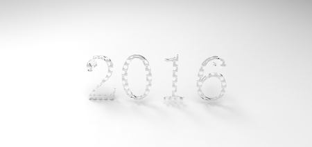 3D font in white backgroundの写真素材
