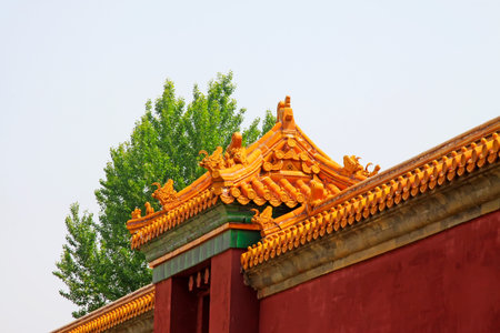 Chinese ancient architectural landscape in Eastern Royal Tombs of the Qing Dynasty China