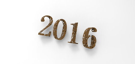 3D font in white background