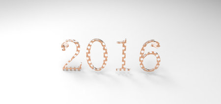 3D font in white background