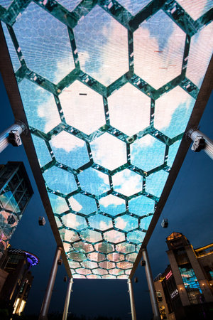 Beijing - May 8: Beijing city night scene, May 8, 2016, Chinaのeditorial素材