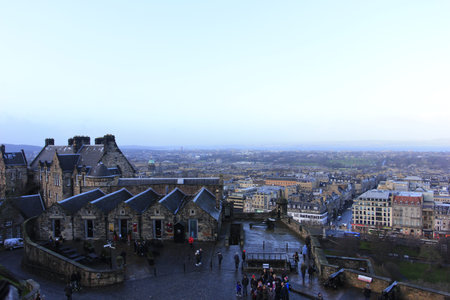city building scenery, Edinburgh, UK.のeditorial素材