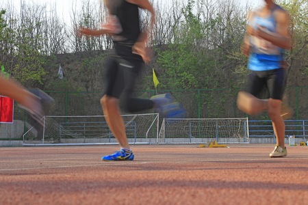 long-distance runner fuzzy imagesのeditorial素材
