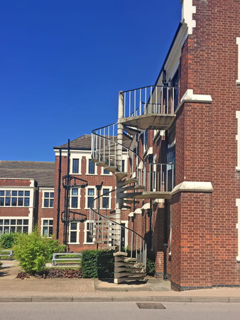 Loughborough - July 19: loughborough university campus landscape, on July 19, 2016, loughborough, UK.のeditorial素材