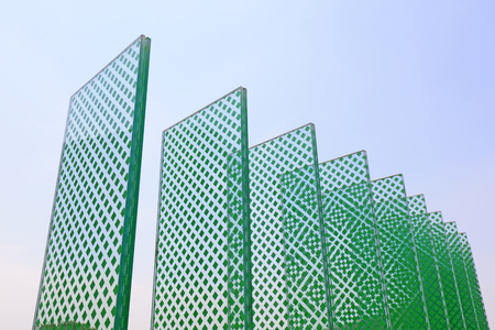 solar energy heat-collection plates, closeup of photoの写真素材