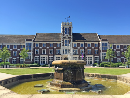 Loughborough - July 19: loughborough university campus landscape, on July 19, 2016, loughborough, UK.のeditorial素材
