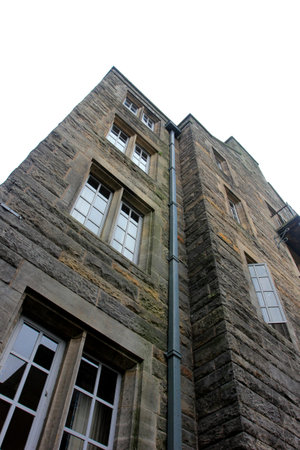 St Andrews - September 15: st Andrews university campus landscape, on September 15, 2016, Englandのeditorial素材