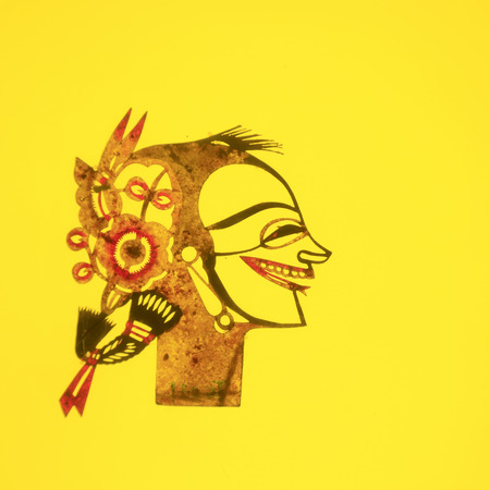 traditional Chinese paper-cut works, closeup of photoのeditorial素材