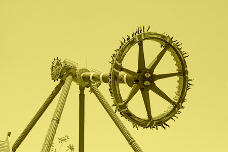 TIANJIN - MAY 17: Big adventure amusement facilities, Happy Valley, on May 17, 2014, Tianjin, China.のeditorial素材