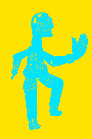 traditional Chinese paper-cut works, closeup of photoの写真素材