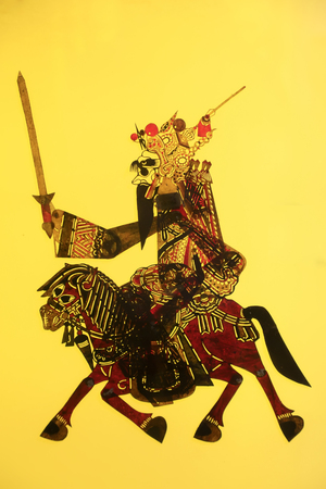 traditional Chinese paper-cut works, closeup of photoのeditorial素材