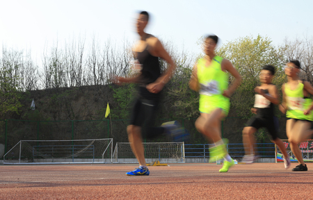 long-distance runner fuzzy imagesのeditorial素材