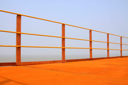 Metal railingsの写真素材