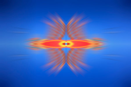 computer generated radial color textureの写真素材