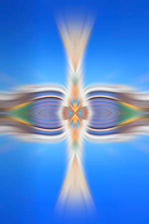 computer generated radial color textureの写真素材