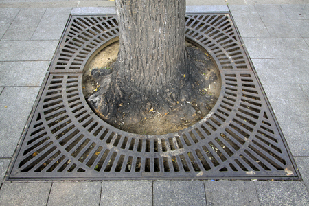 City, architecture, landscape, floor, metal, railing, ground, road, protection, barrier, electric doorの写真素材